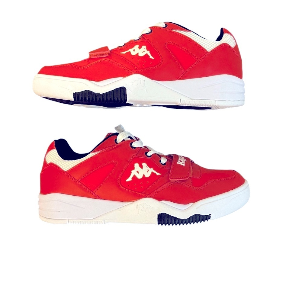 Authentic Kappa Atlanta 5 Red & White Tennis Shoe Sneaker Size: 9